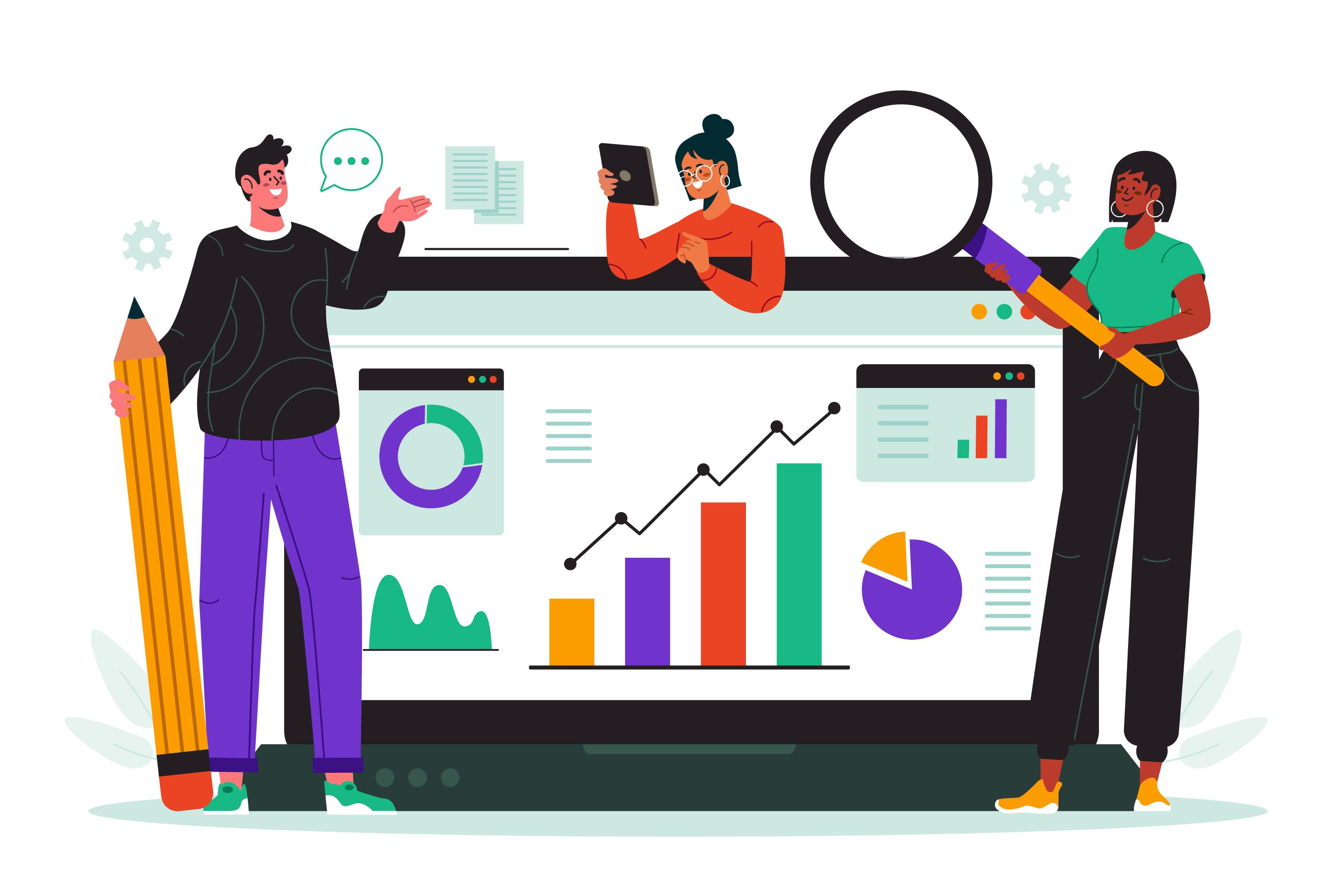 SEO & Content Strategy illustration